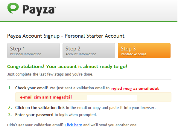 Payza e-mail